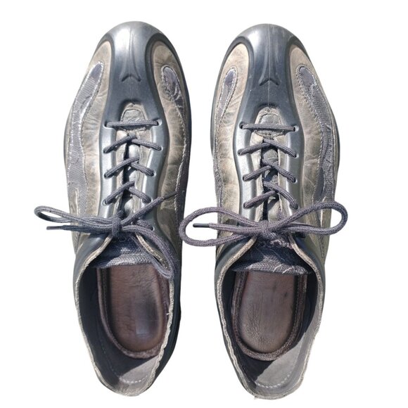 90s-style ECCO shoes, metallic finish, size 36 - Picture 1 of 8